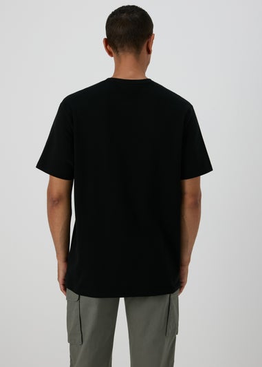 Black Embroidered T-Shirt