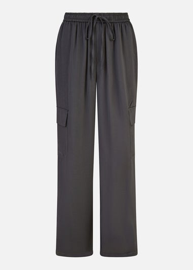 Yumi Grey Cargo Trousers