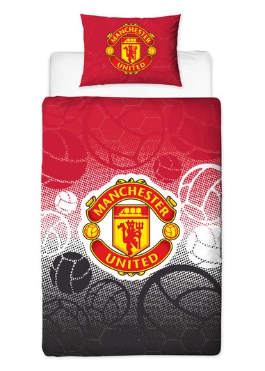 Manchester United FC Crest Single Panel Duvet