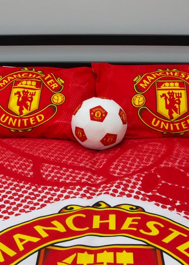 Manchester United FC Crest Double Panel Duvet