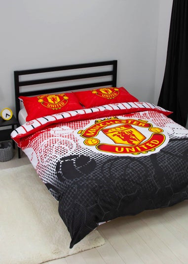 Manchester United FC Crest Double Panel Duvet