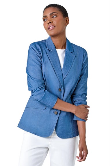 Roman Denim Stretch Blazer