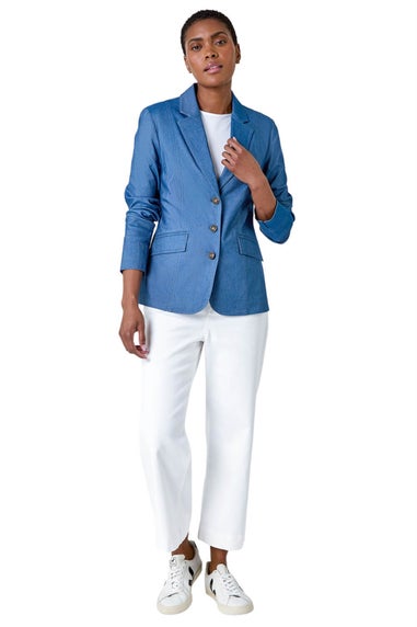 Roman Denim Stretch Blazer