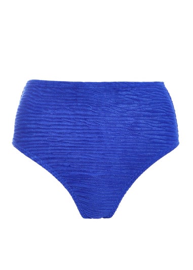 Quiz Blue Crinkle Bikini Bottoms