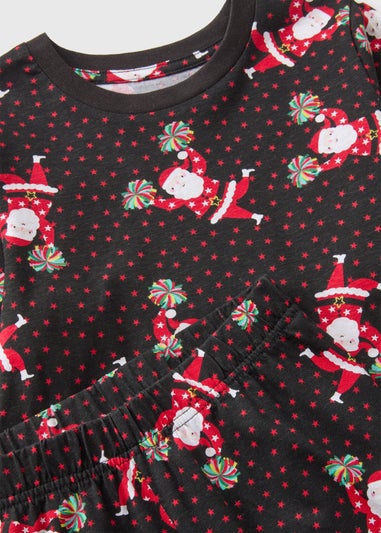 Joyful Kids Black Dancing Santa Pyjama Set (1-13yrs)