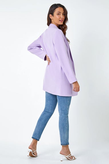 Roman Lilac Longline Blazer Jacket