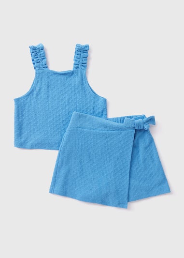 Girls Blue Top & Skort Set (7-13yrs)