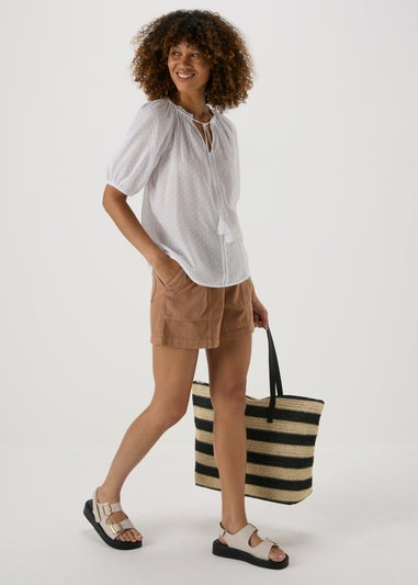 Brown Paperbag Shorts