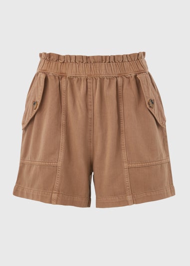 Brown Paperbag Shorts