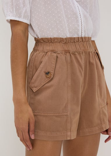 Brown Paperbag Shorts