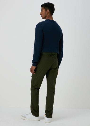 Khaki Belted Cargo Trousers