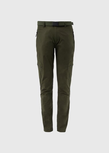 Khaki Belted Cargo Trousers