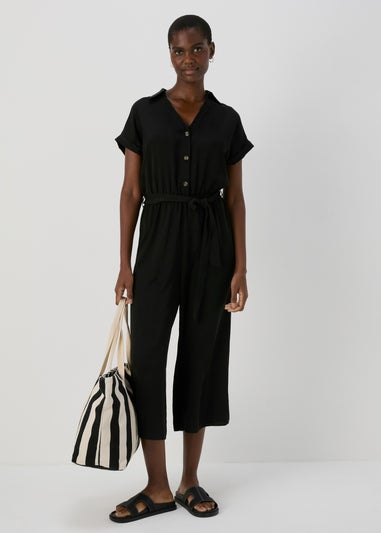 Black Utility Jumpsuit