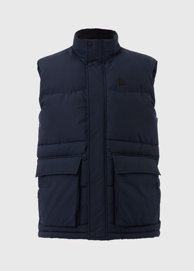 Lincoln Navy Padded Gilet