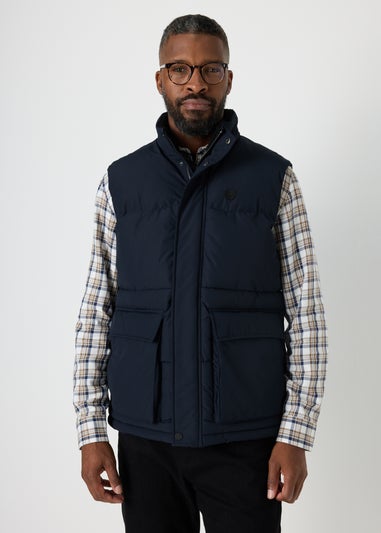 Lincoln Navy Padded Gilet