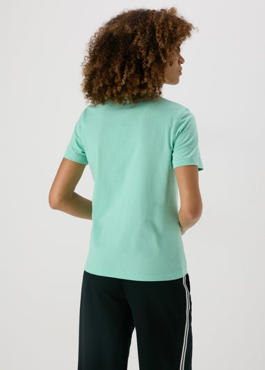 Green Plain Short Sleeve T-Shirt