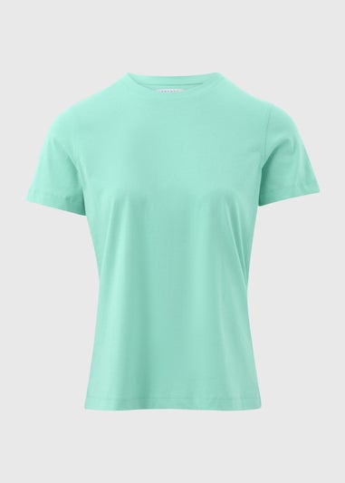 Green Plain Short Sleeve T-Shirt