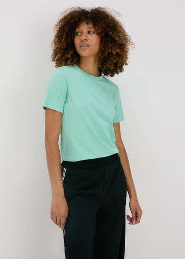 Green Plain Short Sleeve T-Shirt