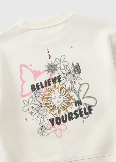 Girls Stone Believe In Yourself Sweatshirt (7-15yrs)