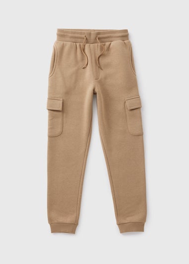 Boys Tan Cargo Jogging Bottoms (7-15yrs)