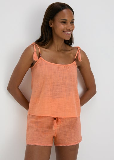 Orange Co Ord Cami Top