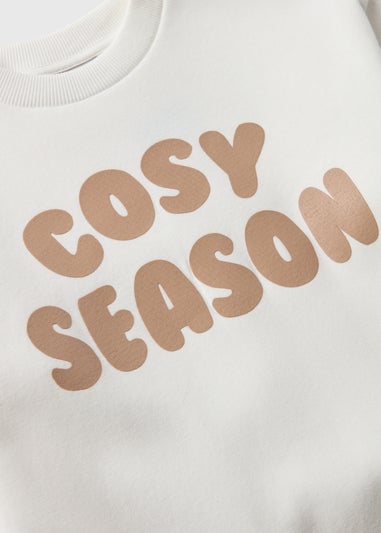 Girls Cream Cosy Season Sweatshirt (7-15yrs)