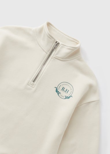 Girls Cream Beverley Hills Sweatshirt (7-15yrs)