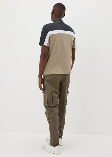 Khaki Multi Pocket Cargo Trousers