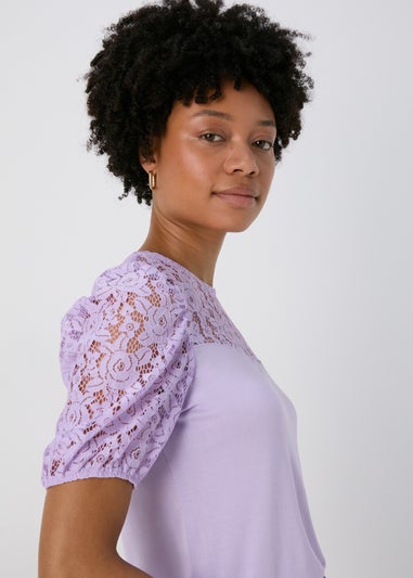 Lilac Lace T-Shirt