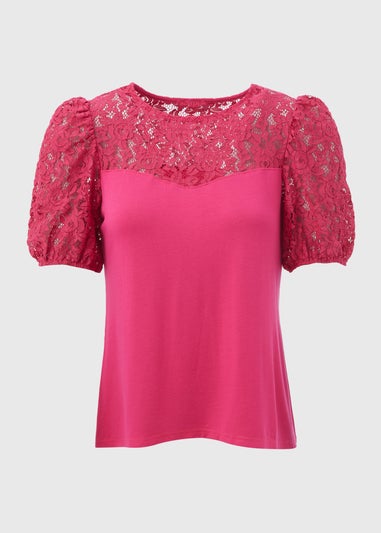 Pink Lace T-Shirt