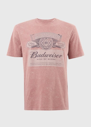 Budweiser Pink Washed T-Shirt