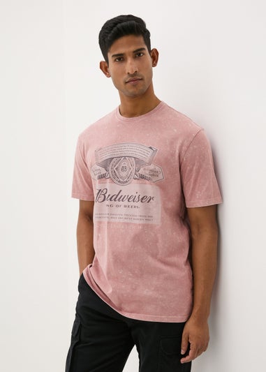 Budweiser Pink Washed T-Shirt