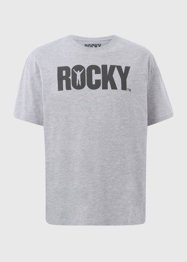 Rocky Grey Slogan T-Shirt