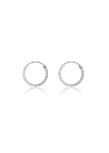 Golden Moments Sterling Silver Endless Hoops (12mm)