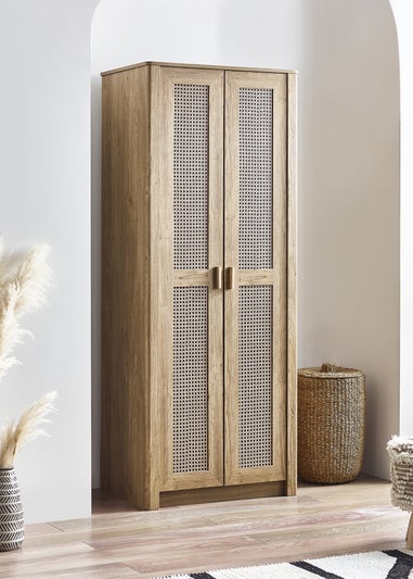 Julian Bowen Brown Sydney 2 Door Wardrobe (202 x 88 x 55cm)