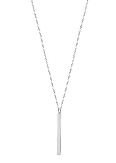 Golden Moments Sterling Silver Vertical-Bar Necklace