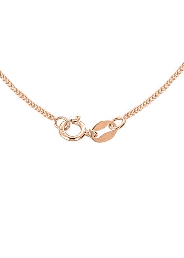 Golden Moments Rose Gold Plated CZ Halo Necklace