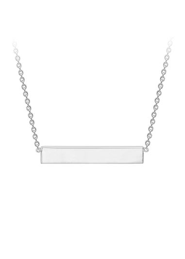 Golden Moments Sterling Silver Horizontal-Bar Necklace