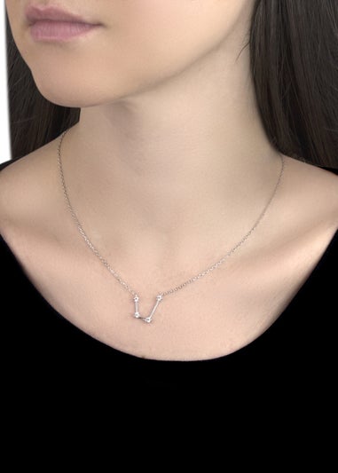 Golden Moments Sterling Silver Aquarius Star Constellation Necklace