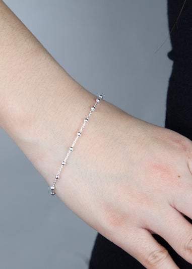 Golden Moments Sterling Silver Ball Bracelet