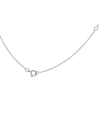 Golden Moments Sterling Silver 'A' Initial  Necklace