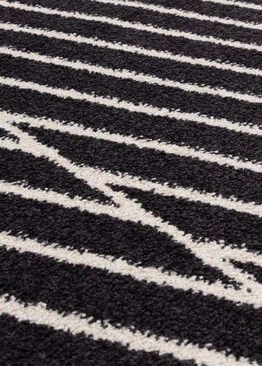 Asiatic Muse Black Linear Rug