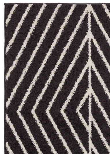 Asiatic Muse Black Linear Rug