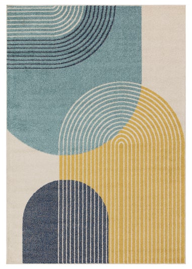 Asiatic Muse Blue Retro Rug