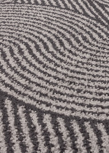 Asiatic Muse Grey/Black Swirl Rug