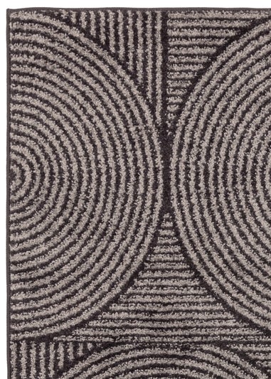 Asiatic Muse Grey/Black Swirl Rug