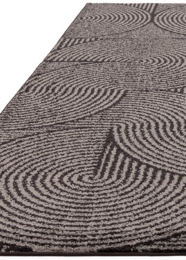 Asiatic Muse Grey/Black Swirl Rug