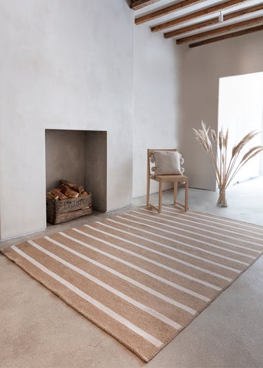 Asiatic Global Cream Stripe Rug