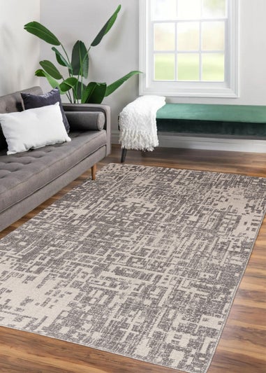 Asiatic Abstract Grey Rug