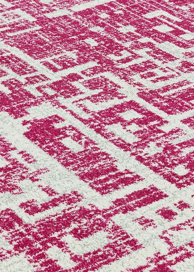 Asiatic Abstract Fuchsia Rug